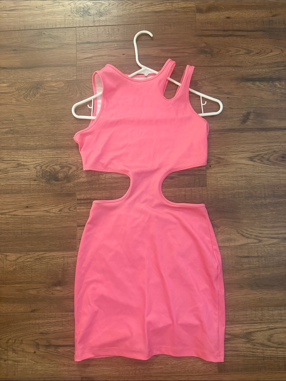 Pink Cutout Bodycon Dress - Women